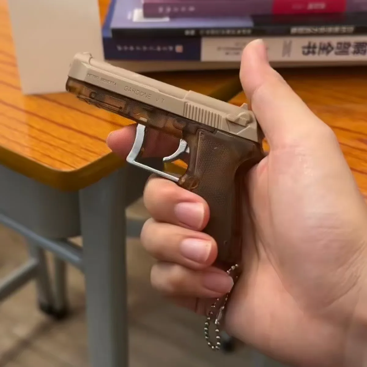 Shock Pen Prank Toy - Новинка: шумный брелок-пистолет для розыгрышей, портативный
