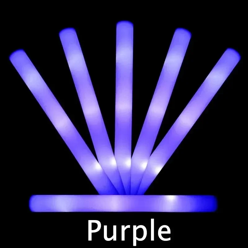 Flashing Led Foam Sticks Party - 5/10/30 шт. 4-режимные разноцветные светящиеся палочки