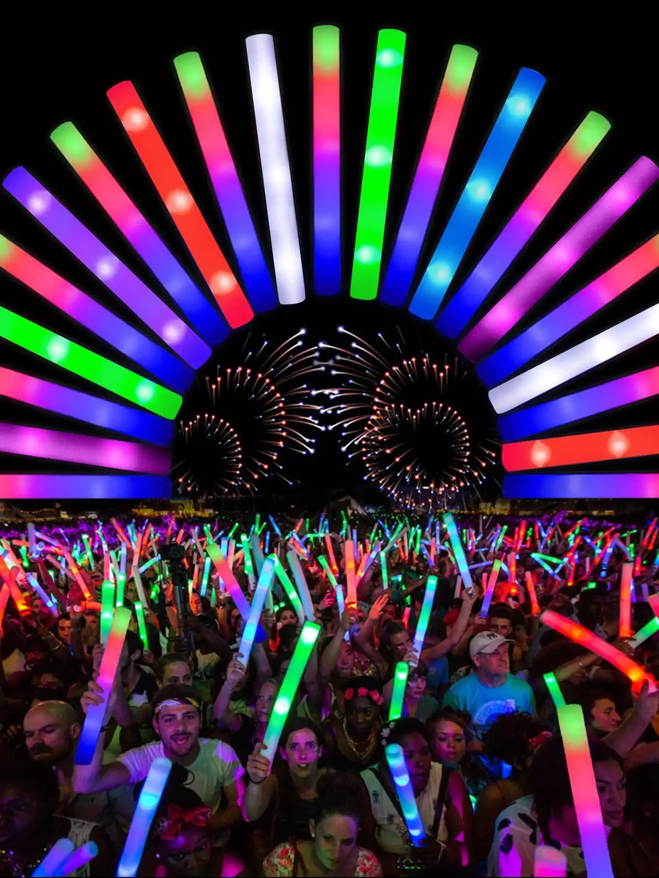 Flashing Led Foam Sticks Party - 20/30 шт. светодиодные светящиеся палочки из