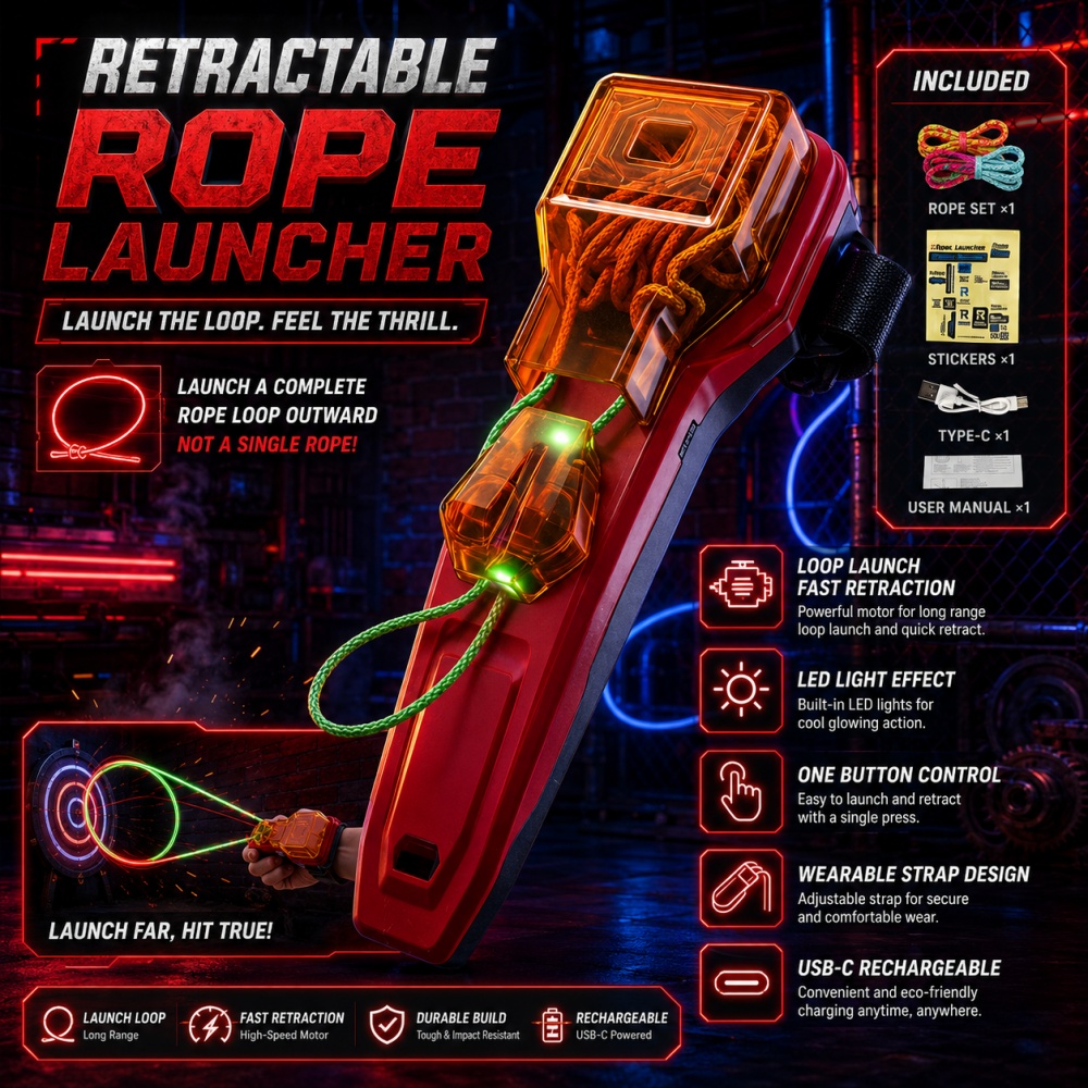 Novelty Gifts - Автоматический выдвижной браслет-шутер для стрельбы паутиной,