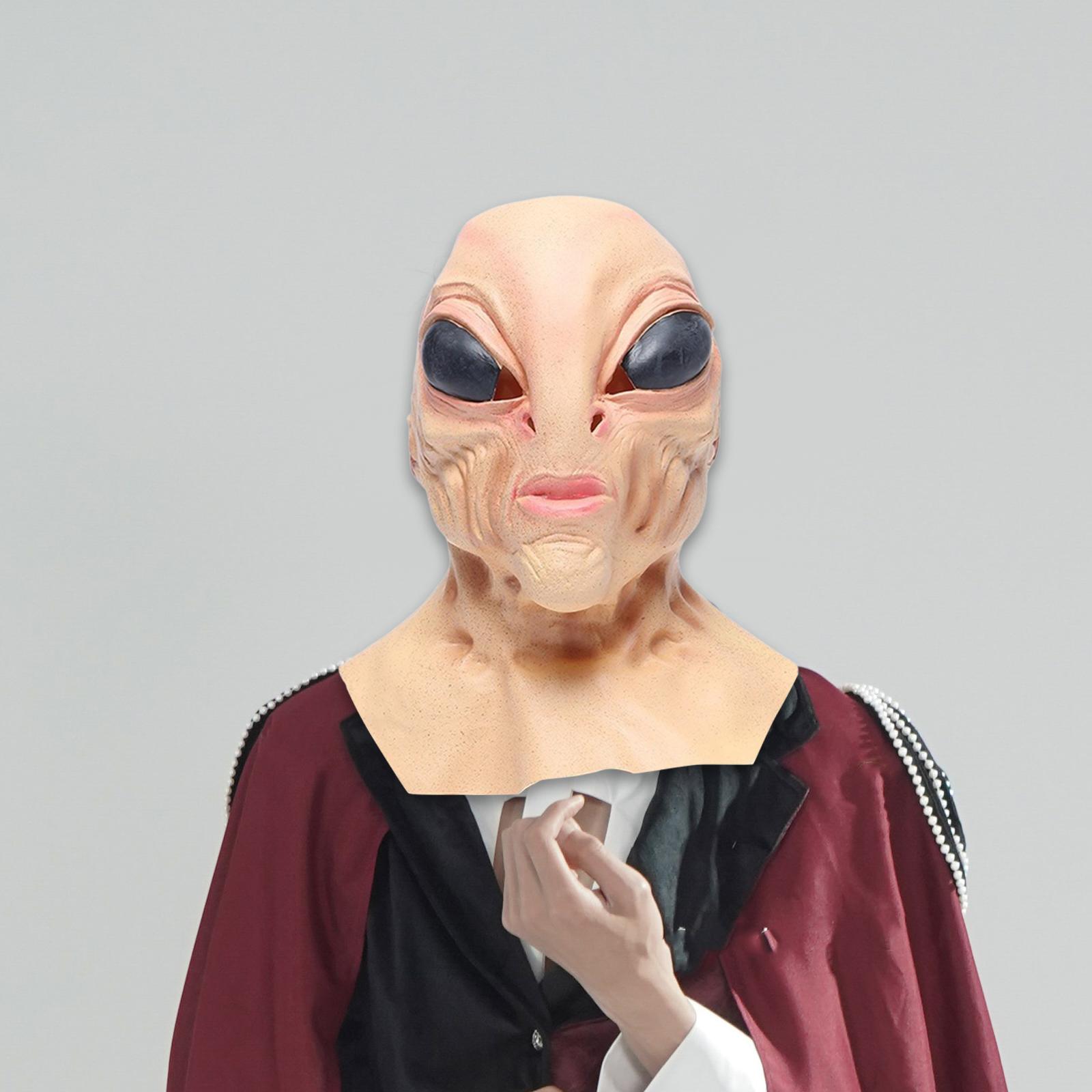 Latex Alien Mask Realistic - Латексная маска инопланетянина, полностью закрывающая голову,