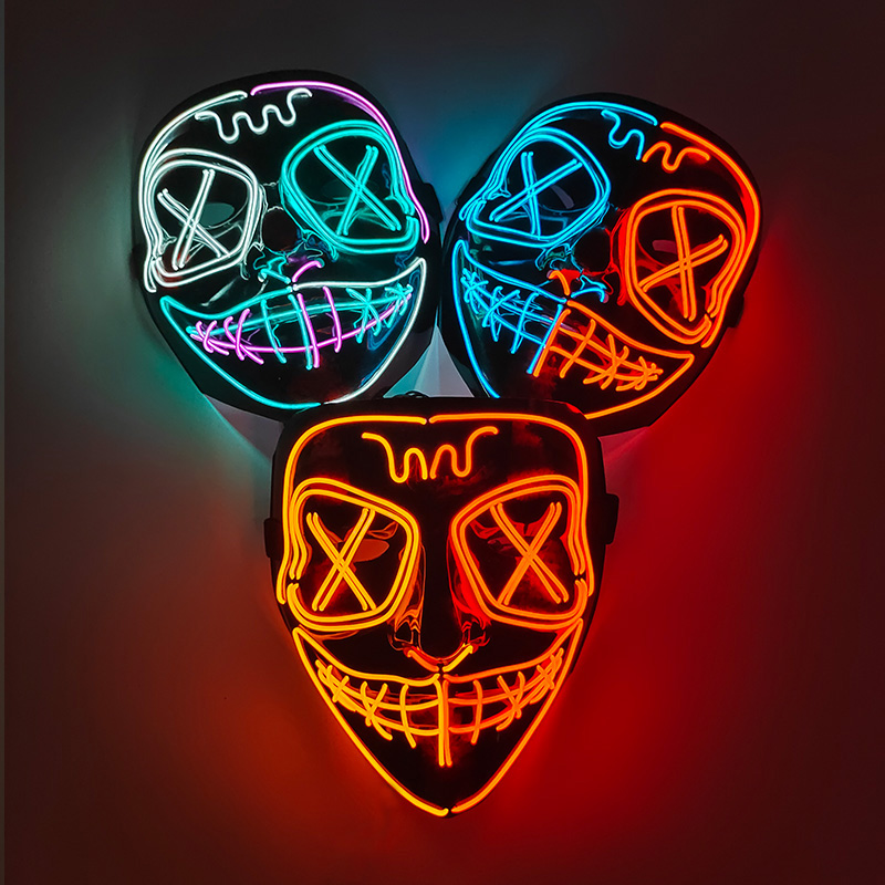 Беспроводная полнолицевая маск – обзор и цена Led Purge Mask Halloween