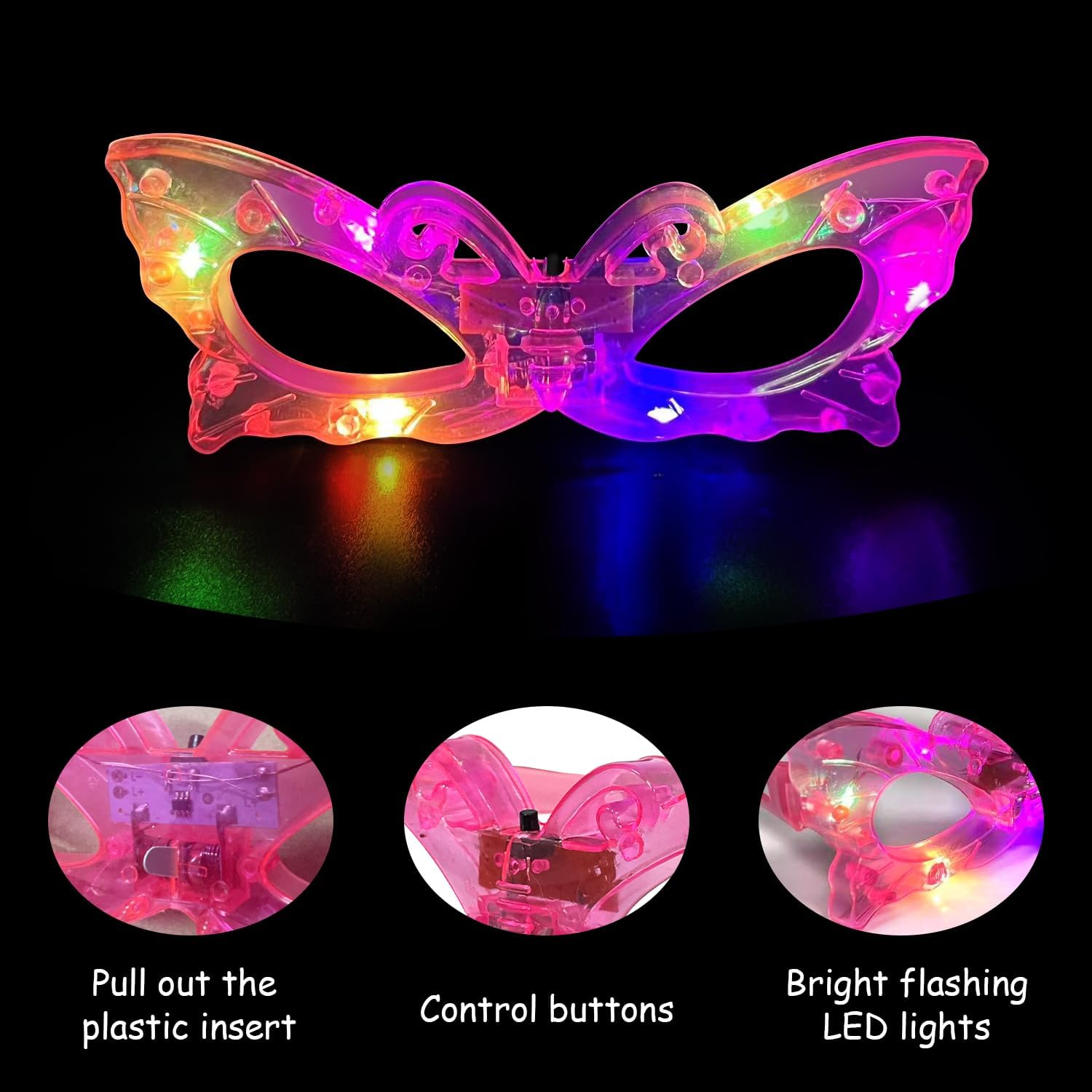 12 шт. Светящиеся в темноте оч – обзор и цена Glow In The Dark Party Glasses