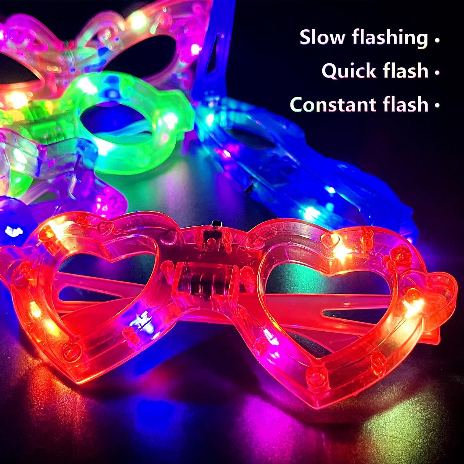 12 шт. Светящиеся в темноте оч – обзор и цена Glow In The Dark Party Glasses