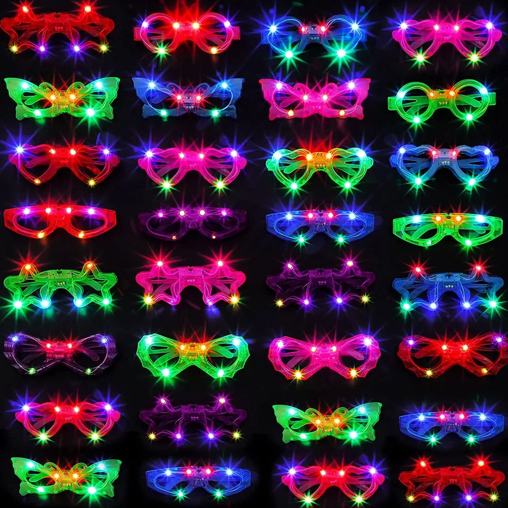 Светодиодные неоновые очки, св – обзор и цена Glow In The Dark Party Glasses