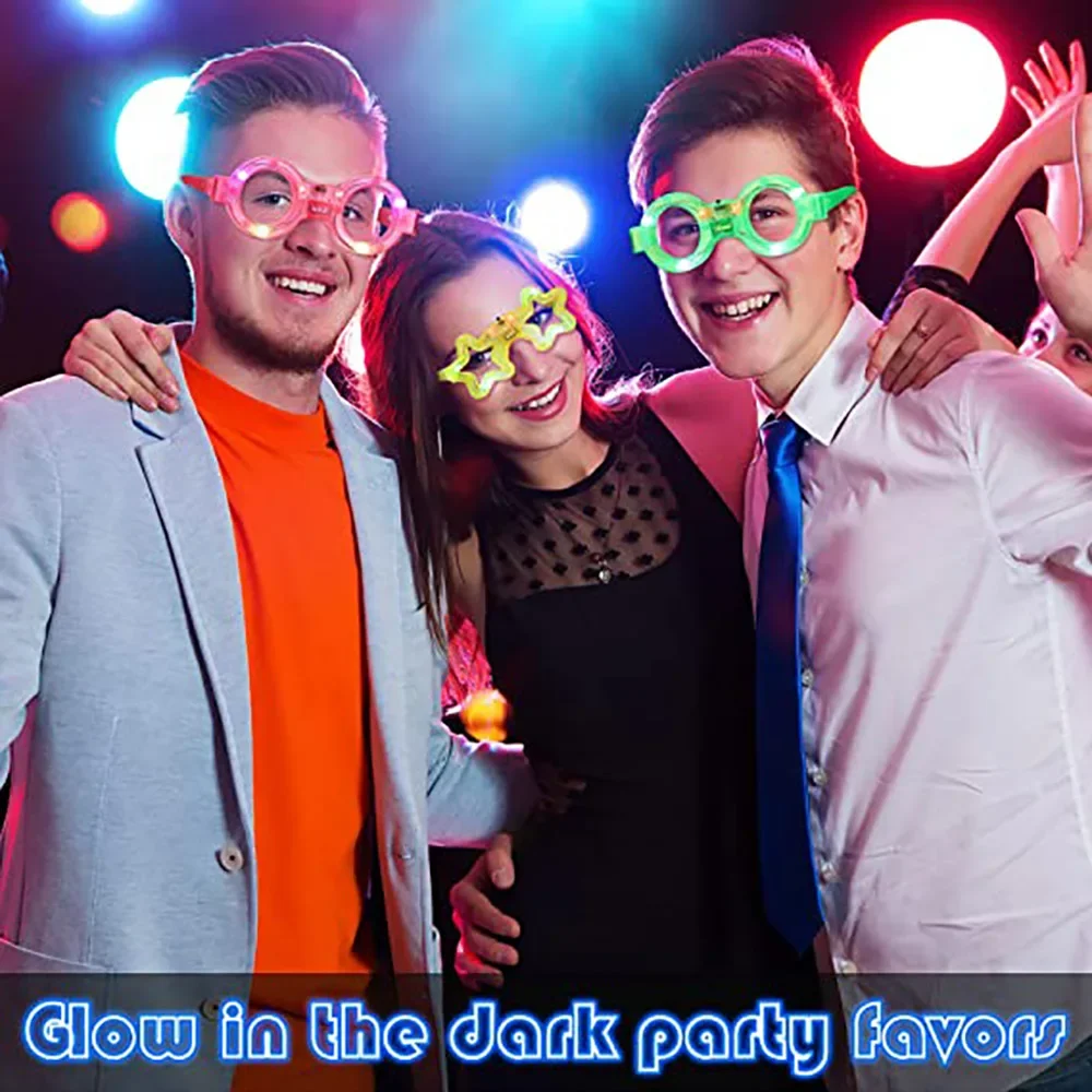 Светодиодные неоновые очки, св – обзор и цена Glow In The Dark Party Glasses