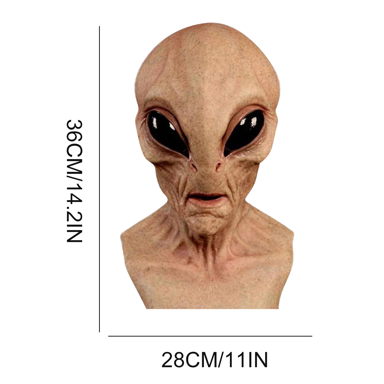 Забавная маска инопланетянина  – обзор и цена Latex Alien Mask Realistic